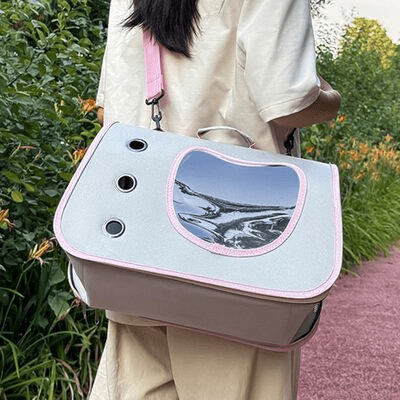 Sac de Transport pour Chien - DogTravelBag™ - Rose - Galaxie Des Chiens