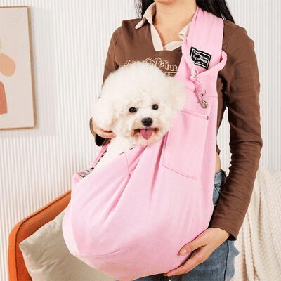 Sac à Bandoulière - PupPorter™ - Rose - Galaxie Des Chiens