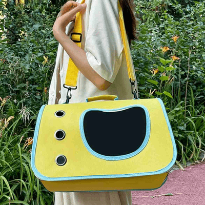Sac de Transport pour Chien - DogTravelBagâą - Jaune - Galaxie Des Chiens