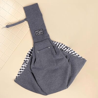 Sac à Bandoulière - PupPorter™ - Gris Foncé - Galaxie Des Chiens