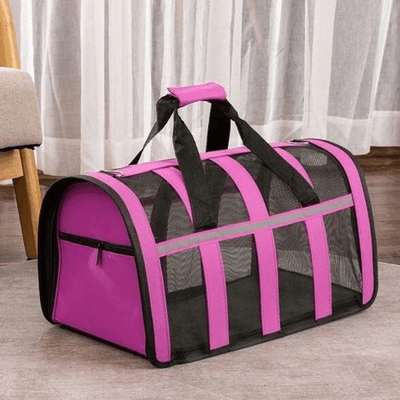 Sac de Transport Chien - MeshPetCarrier™ - Rose - Galaxie Des Chiens