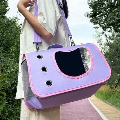 Sac de Transport pour Chien - DogTravelBag™ - Violet - Galaxie Des Chiens