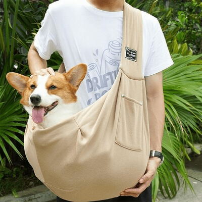Sac à Bandoulière - PupPorter™ - Khaki - Galaxie Des Chiens