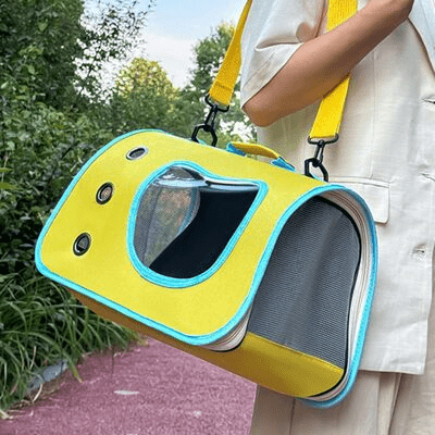 Sac de Transport pour Chien - DogTravelBag™ - Jaune - Galaxie Des Chiens