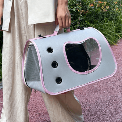 Sac de Transport pour Chien - DogTravelBag™ - Rose - Galaxie Des Chiens