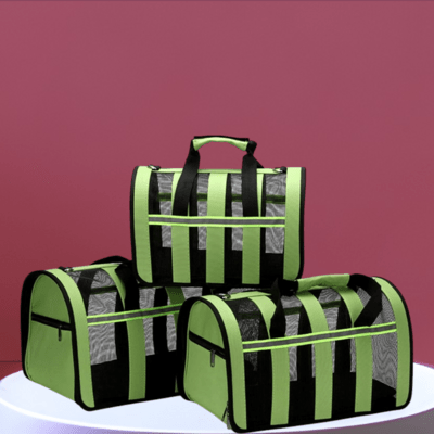 Sac de Transport Chien - MeshPetCarrier™ - Vert - Galaxie Des Chiens