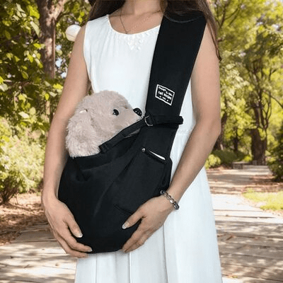 Sac à Bandoulière - PupPorter™ - Noir - Galaxie Des Chiens