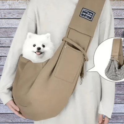 Sac à Bandoulière - PupPorter™ - Khaki - Galaxie Des Chiens