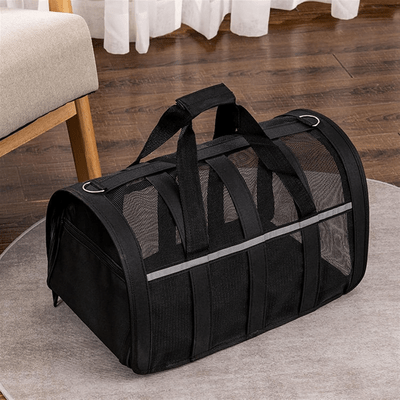 Sac de Transport Chien - MeshPetCarrier™ - Noir - Galaxie Des Chiens