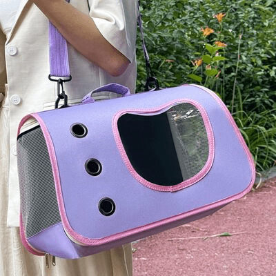 Sac de Transport pour Chien - DogTravelBag™ - Violet - Galaxie Des Chiens