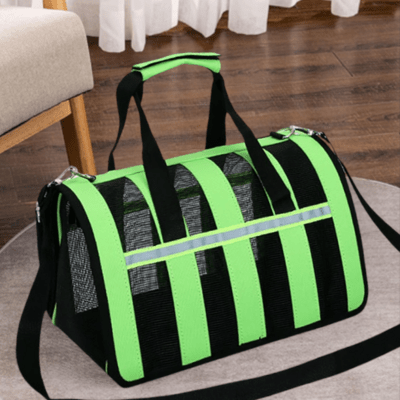 Sac de Transport Chien - MeshPetCarrier™ - Vert - Galaxie Des Chiens